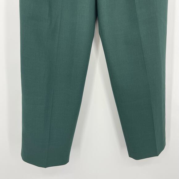 The Frankie Shop NWT | Bea High Waisted Pleated Forest Green Trousers  XS - Picture 8 of 14